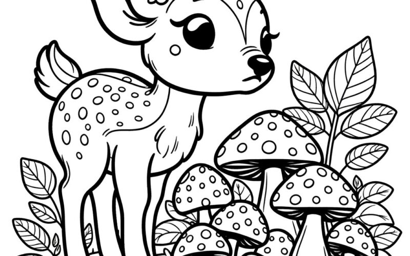 20 Baby Deer Coloring Pages Baby Deer Coloring Critter Coloring Deer Coloring Bundle Etsy