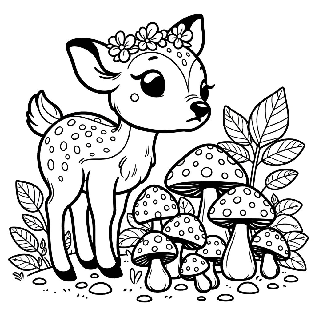 deer coloring pages
