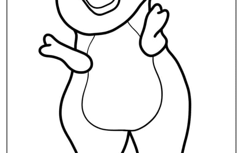 20 Barney Coloring Pages Free PDF Printables