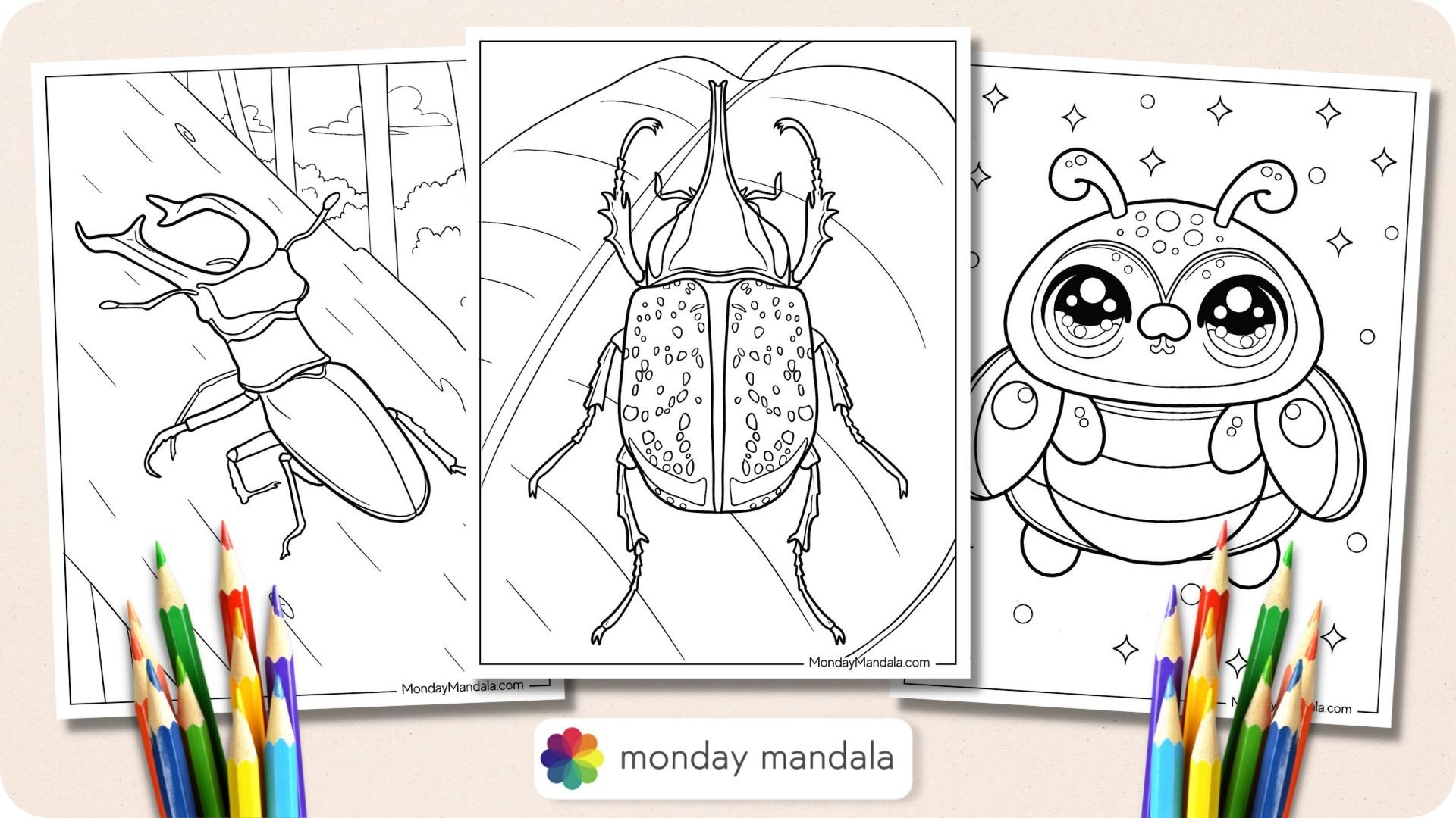 bug coloring page