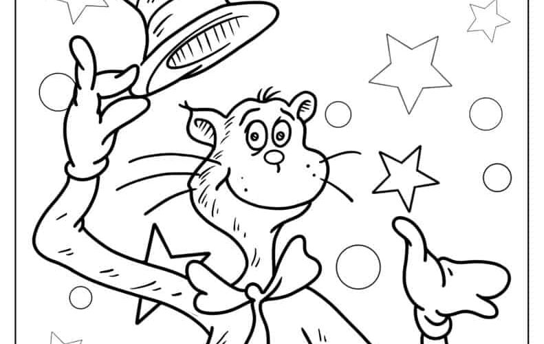 20 Cat In The Hat Coloring Pages Free PDF Printables