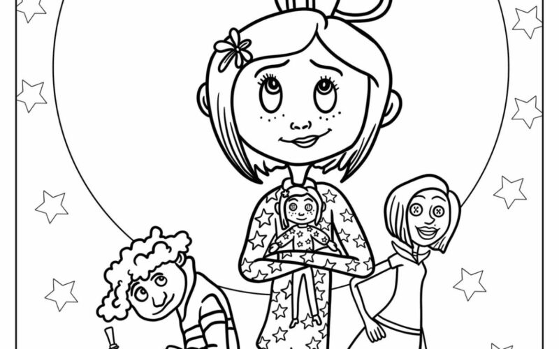 20 Coraline Coloring Pages Free PDF Printables