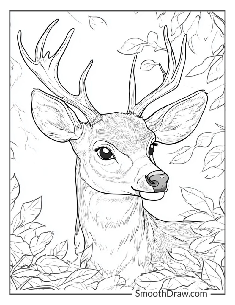 20 Deer Coloring Pages Free Printable PDF Pages 