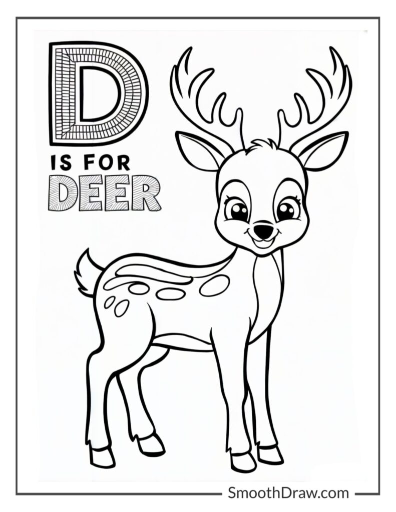 20 Deer Coloring Pages Free Printable PDF Pages 