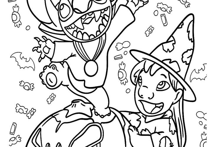 20 Disney Halloween Coloring Pages Free Printable PDF Online Coloring