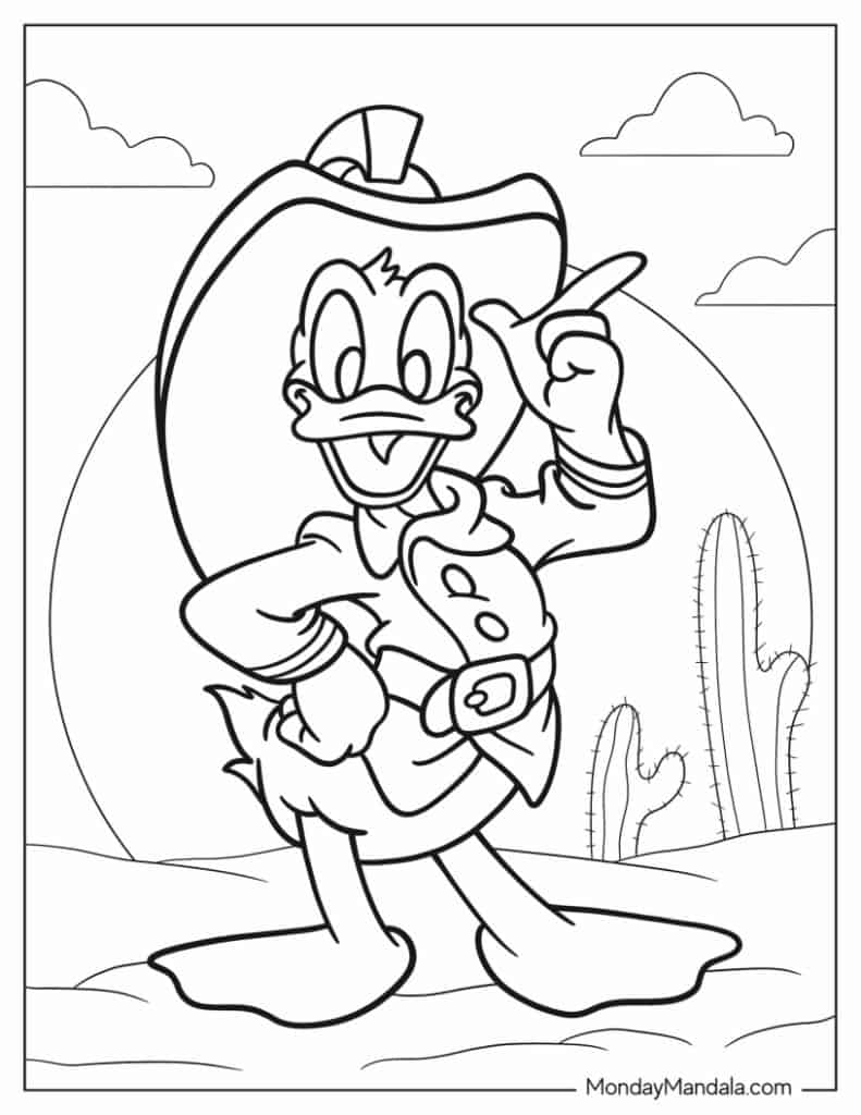 20 Donald Duck Coloring Pages Free PDF Printables 