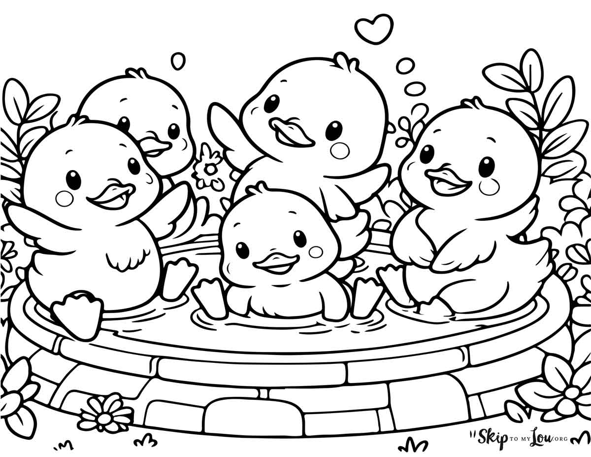 duckling coloring page