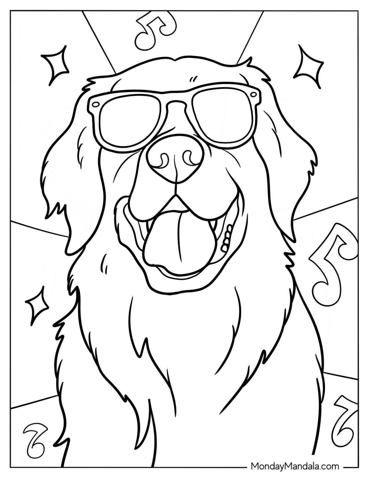 20 Golden Retriever Coloring Pages Free PDF Printables 