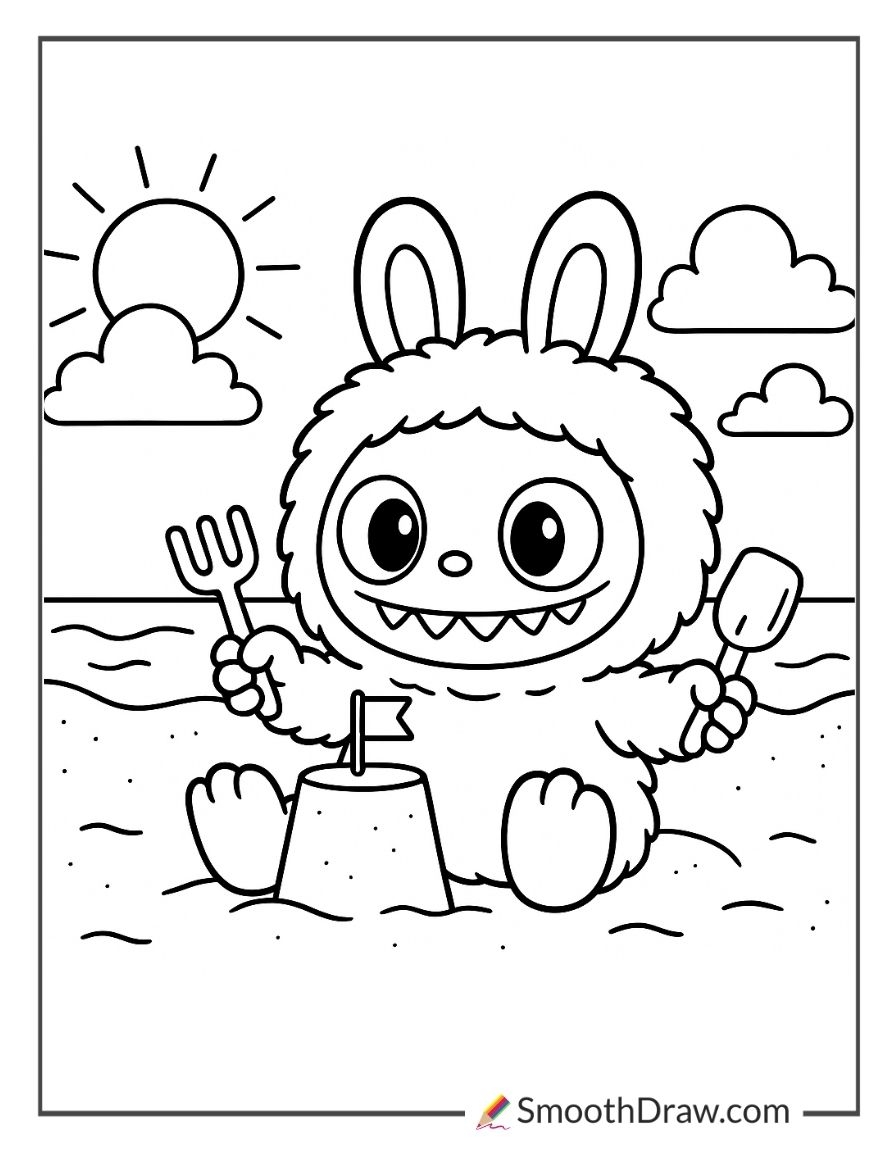 labubu coloring page