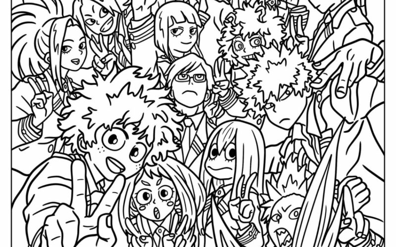 20 My Hero Academia Coloring Pages Free PDF Printables