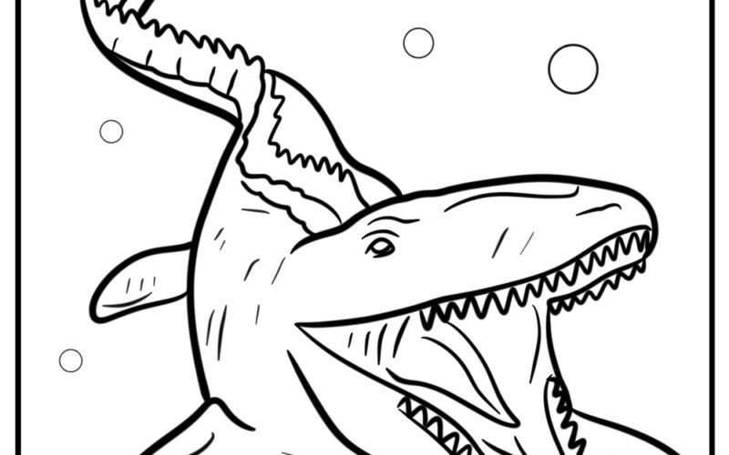 20 New Mosasaurus Coloring Pages 100 Free To Print