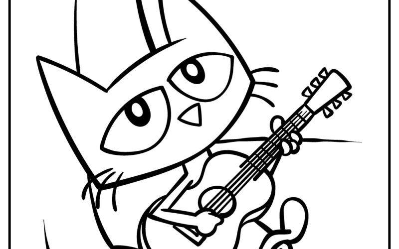 20 Pete The Cat Coloring Pages 100 Free Printables