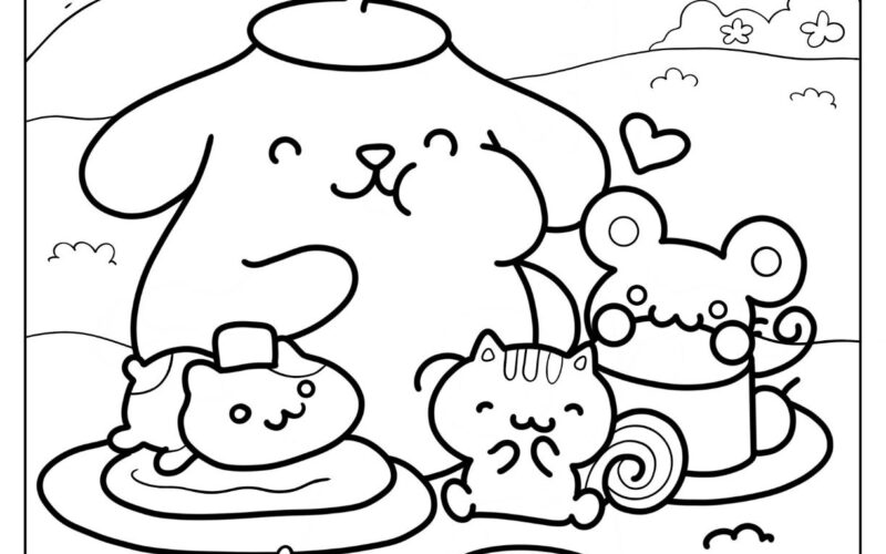 20 Pompompurin Coloring Pages Free PDF Printables