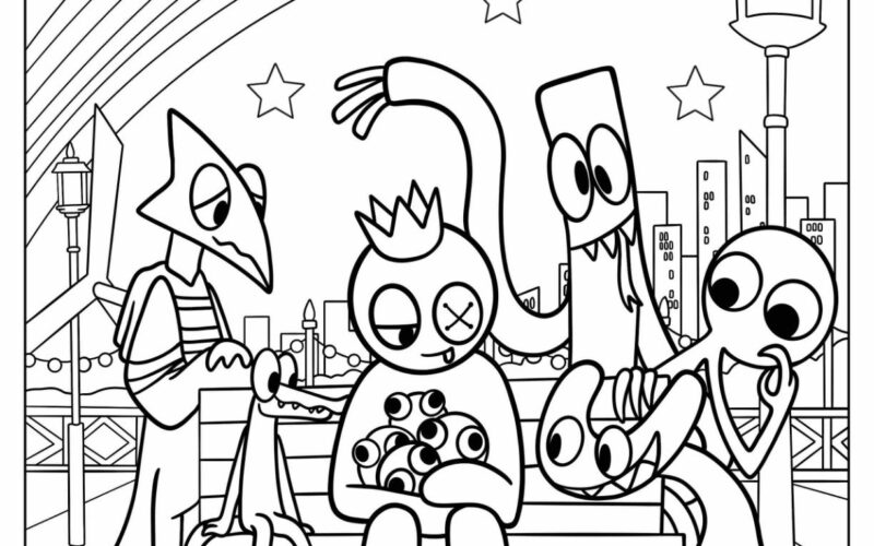 20 Rainbow Friends Coloring Pages Free PDF Printables