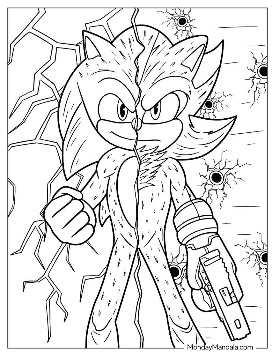 20 Shadow Sonic Coloring Pages Free PDF Printables Ideas To Save Today Coloring Pages Shadow Illustration Shadow And More