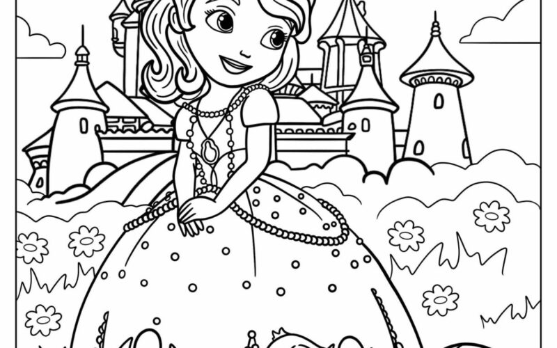 20 Sofia The First Coloring Pages Free PDF Printables