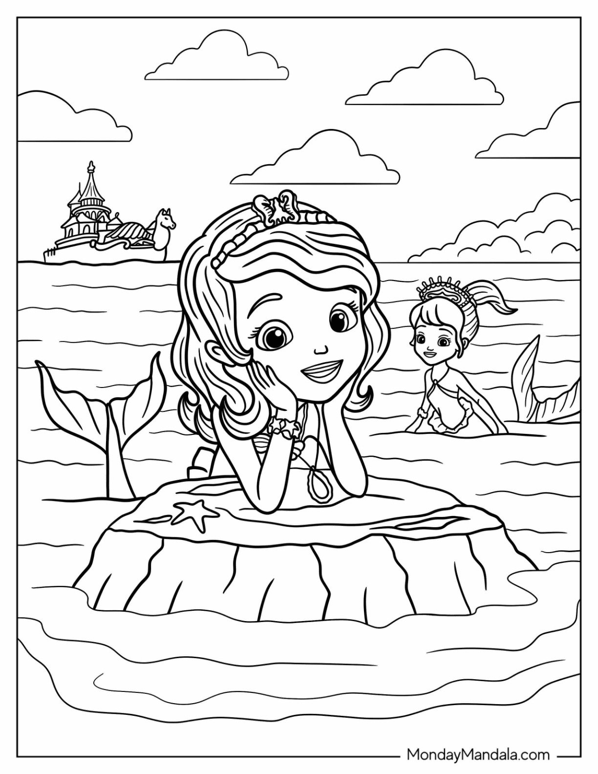 sofia the first coloring pages