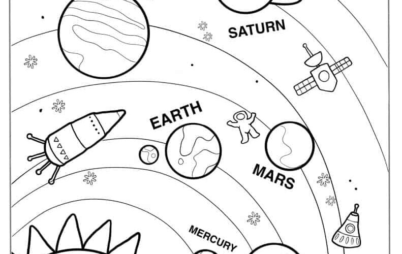 20 Solar System Coloring Pages Free PDF Printables