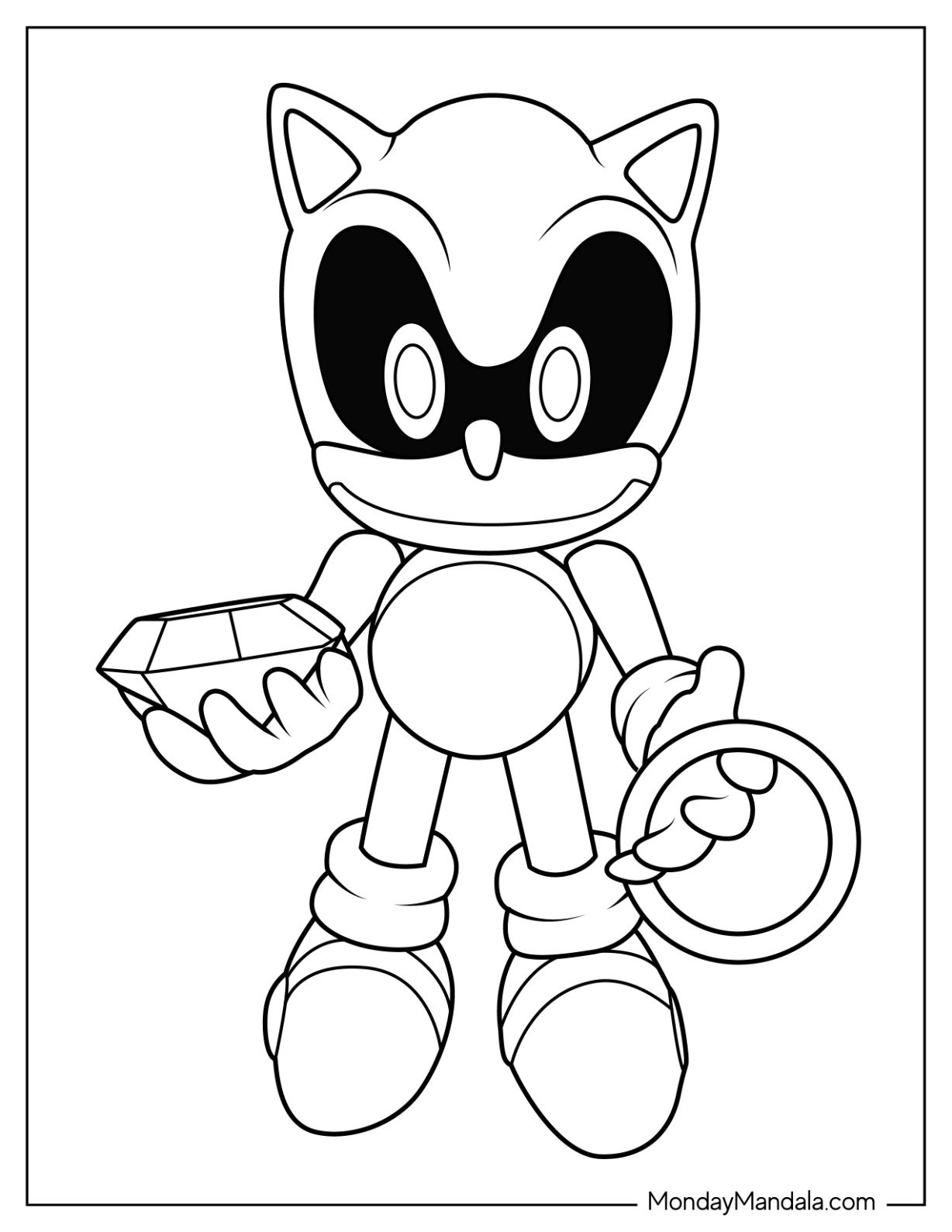 20 Sonic Exe Coloring Pages Free PDF Printables 
