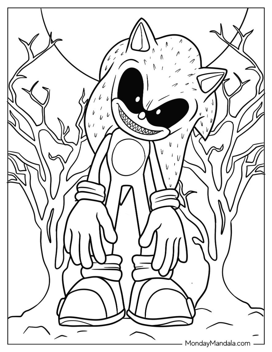 20 Sonic Exe Coloring Pages Free PDF Printables 20 Sonic Exe Coloring Pages Free PDF Printables