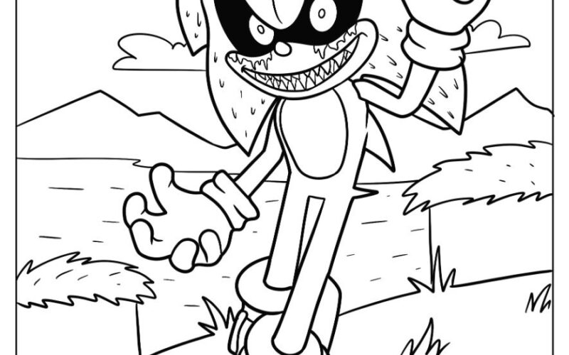 20 Sonic Exe Coloring Pages Free PDF Printables