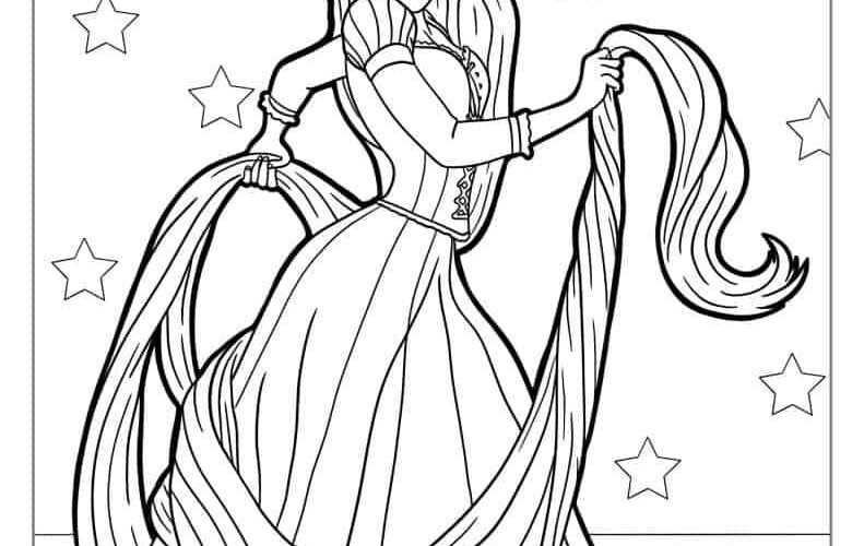20 Tangled Coloring Pages Free PDF Printables