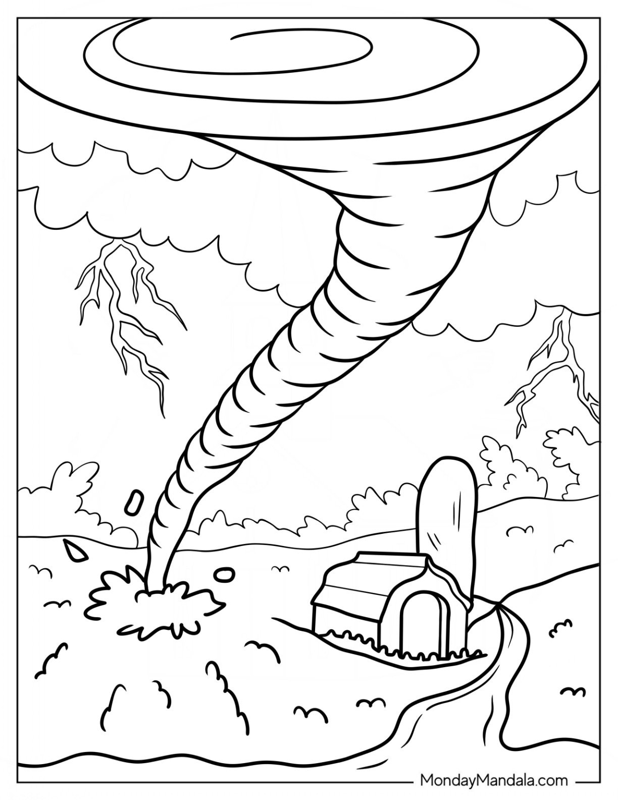 20 Tornado Coloring Pages Free PDF Printables 20 Tornado Coloring Pages Free PDF Printables