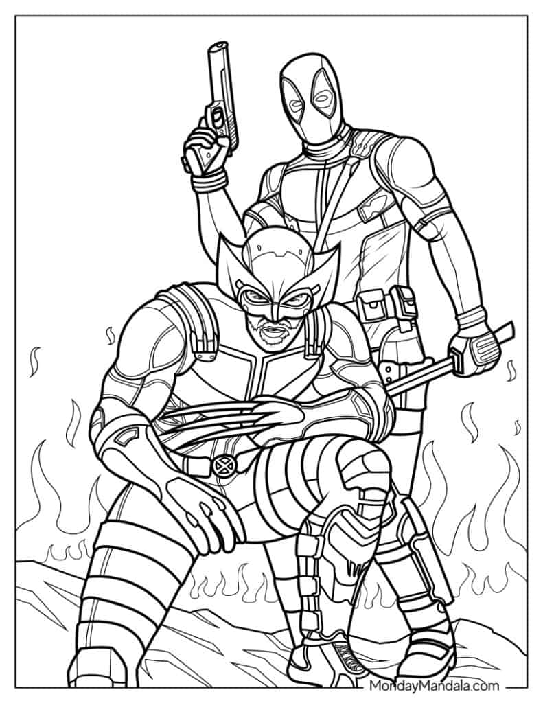 wolverine coloring pages