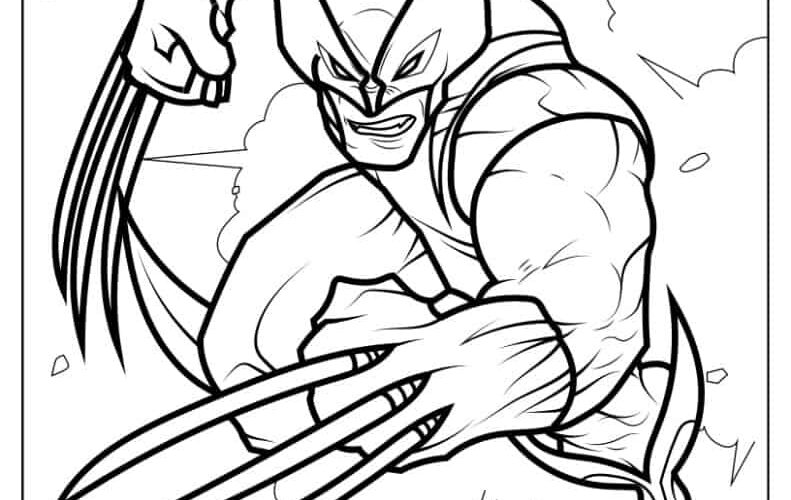 20 Wolverine Coloring Pages Free PDF Printables