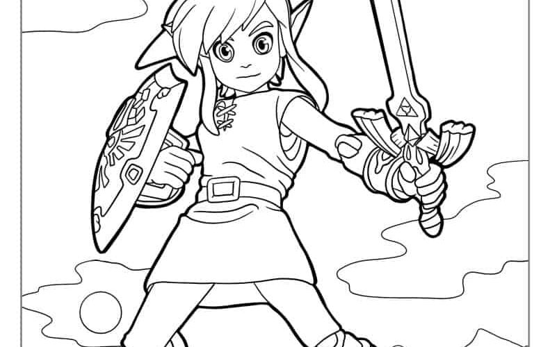 20 Zelda Coloring Pages Free PDF Printables