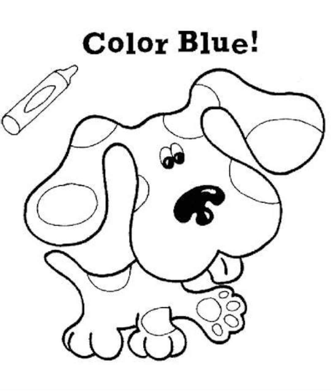 blues clues coloring pages