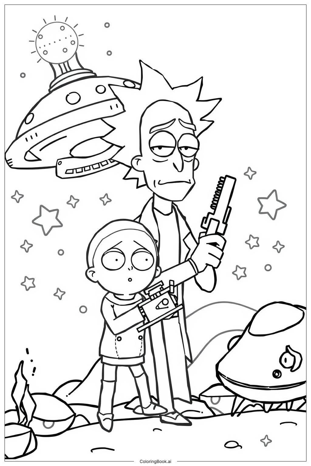 21 Rick And Morty Coloring Pages Free PDF PNG Printables 
