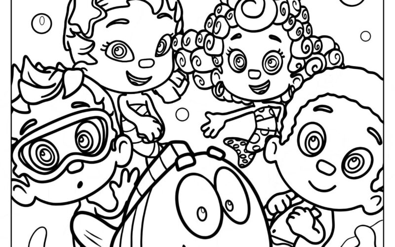 22 Bubble Guppies Coloring Pages Free PDF Printables