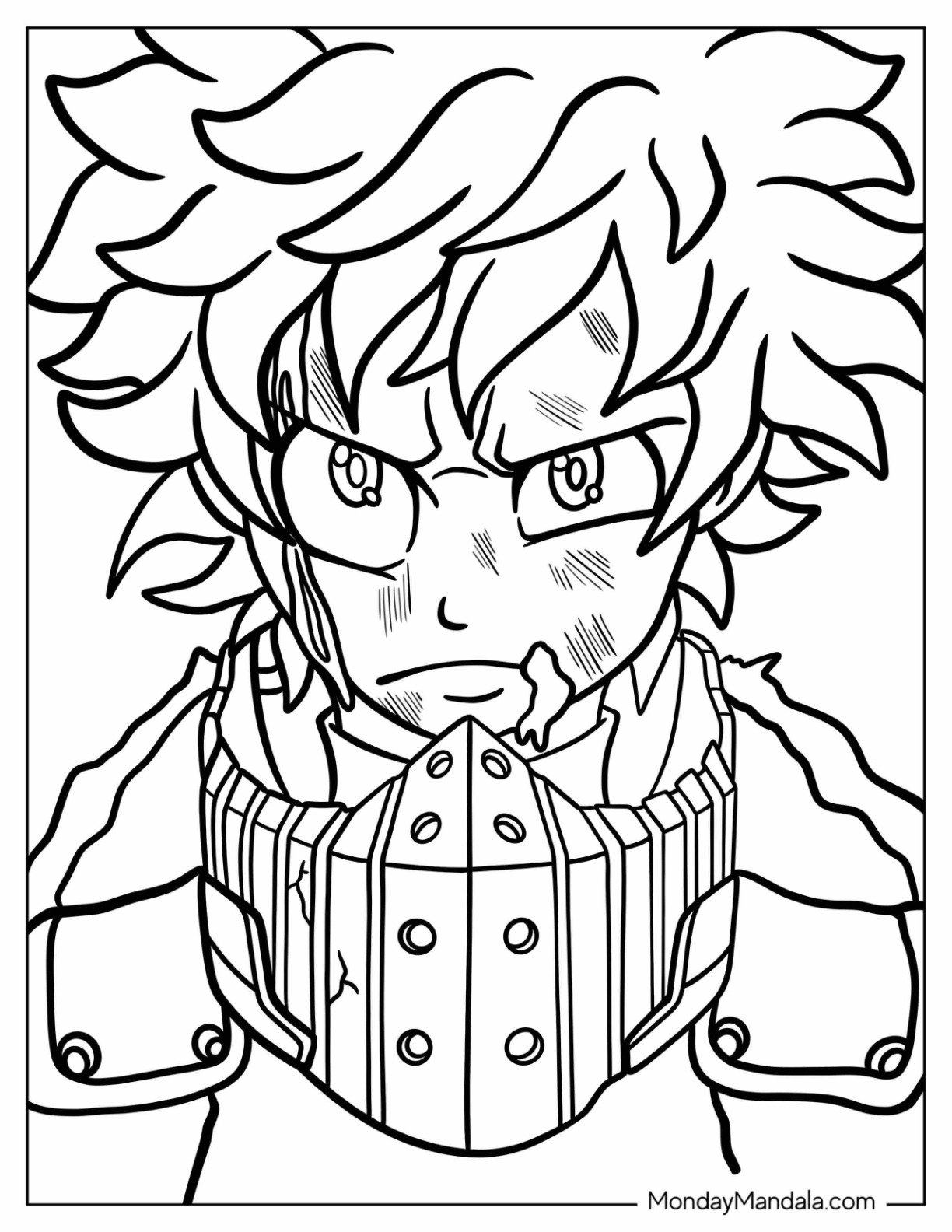 22 Deku Coloring Pages Free PDF Printables 
