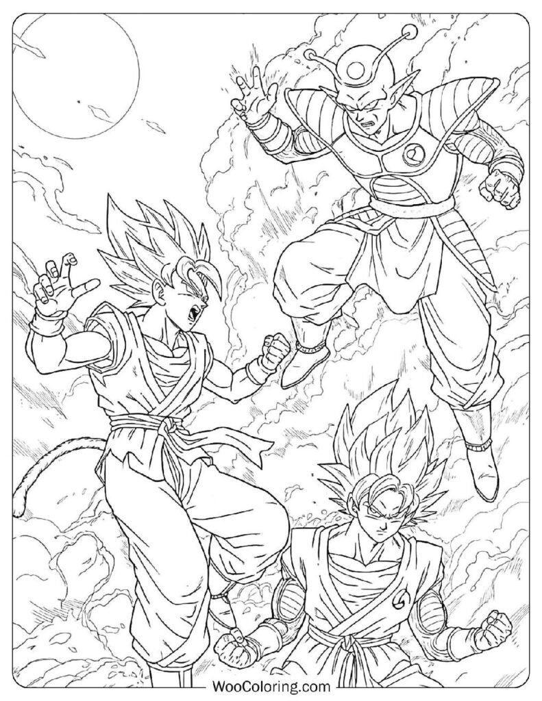 dragonball coloring pages