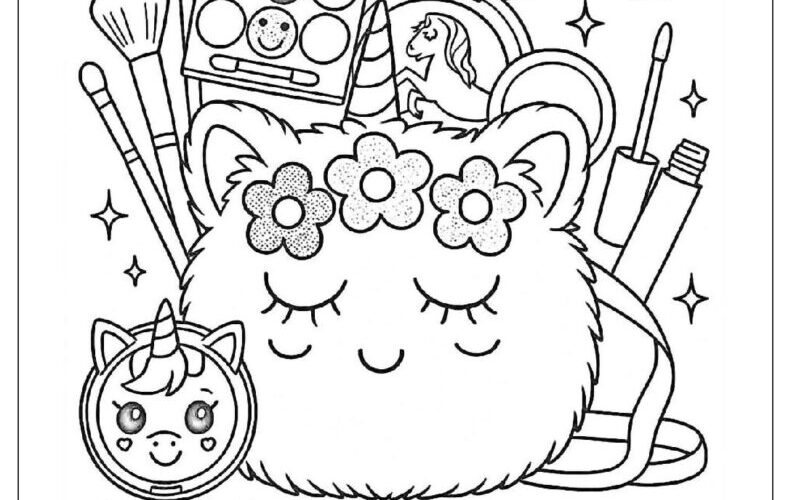 22 Makeup Coloring Pages Free PDF To Print Woo Coloring