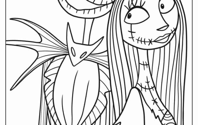 22 Nightmare Before Christmas Coloring Pages Free PDFs