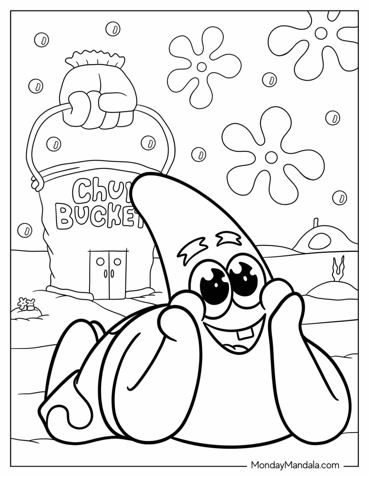 22 Patrick Star Coloring Pages Free PDF Printables 