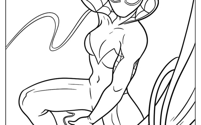 22 Spider Gwen Coloring Pages Free PDF Printables