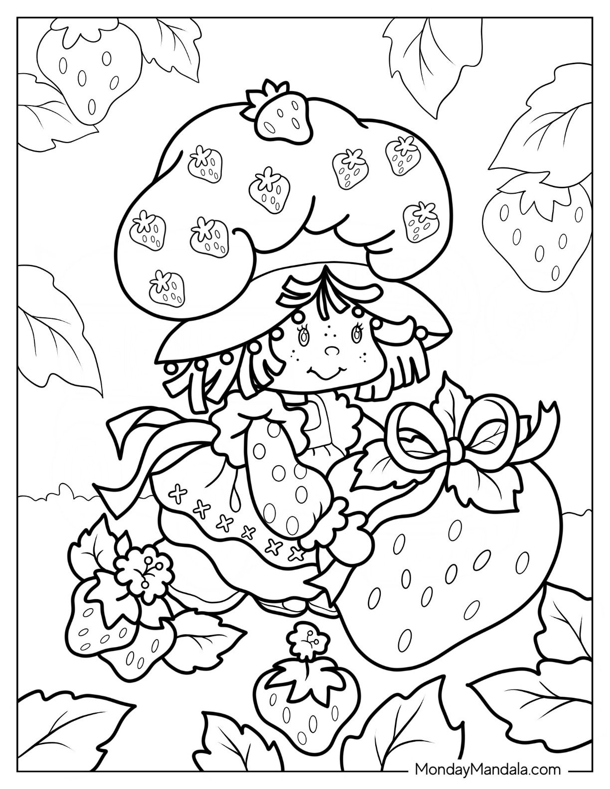 strawberry shortcake coloring pages strawberry shortcake coloring pages