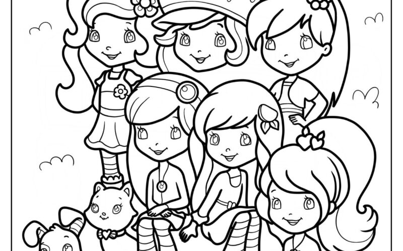 22 Strawberry Shortcake Coloring Pages Free PDF Printables
