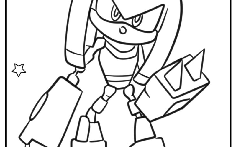 23 Knuckles Coloring Pages 100 Free To Print