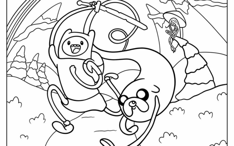 24 Adventure Time Coloring Pages Free PDF Printables