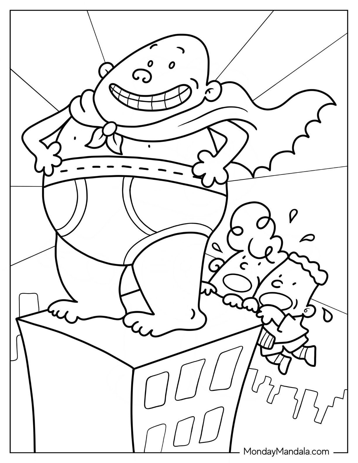 24 Captain Underpants Coloring Pages Free PDF Printables 