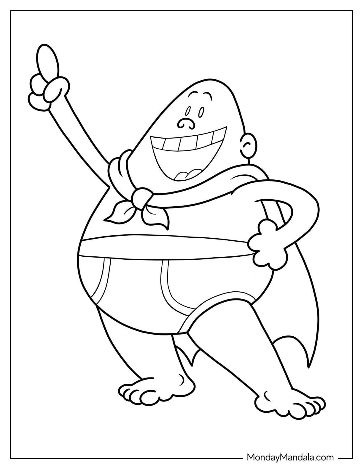 24 Captain Underpants Coloring Pages Free PDF Printables 