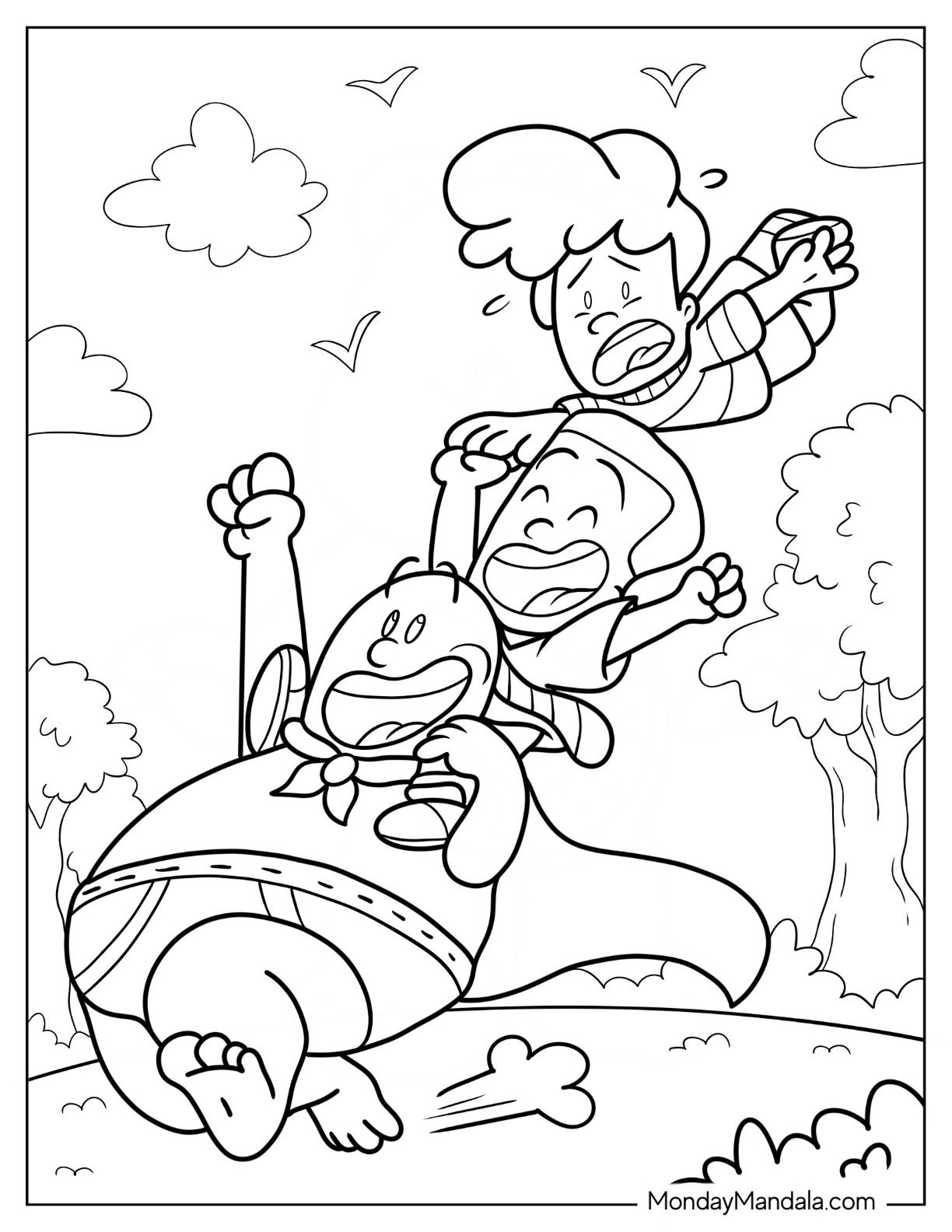 captain underpants coloring pages