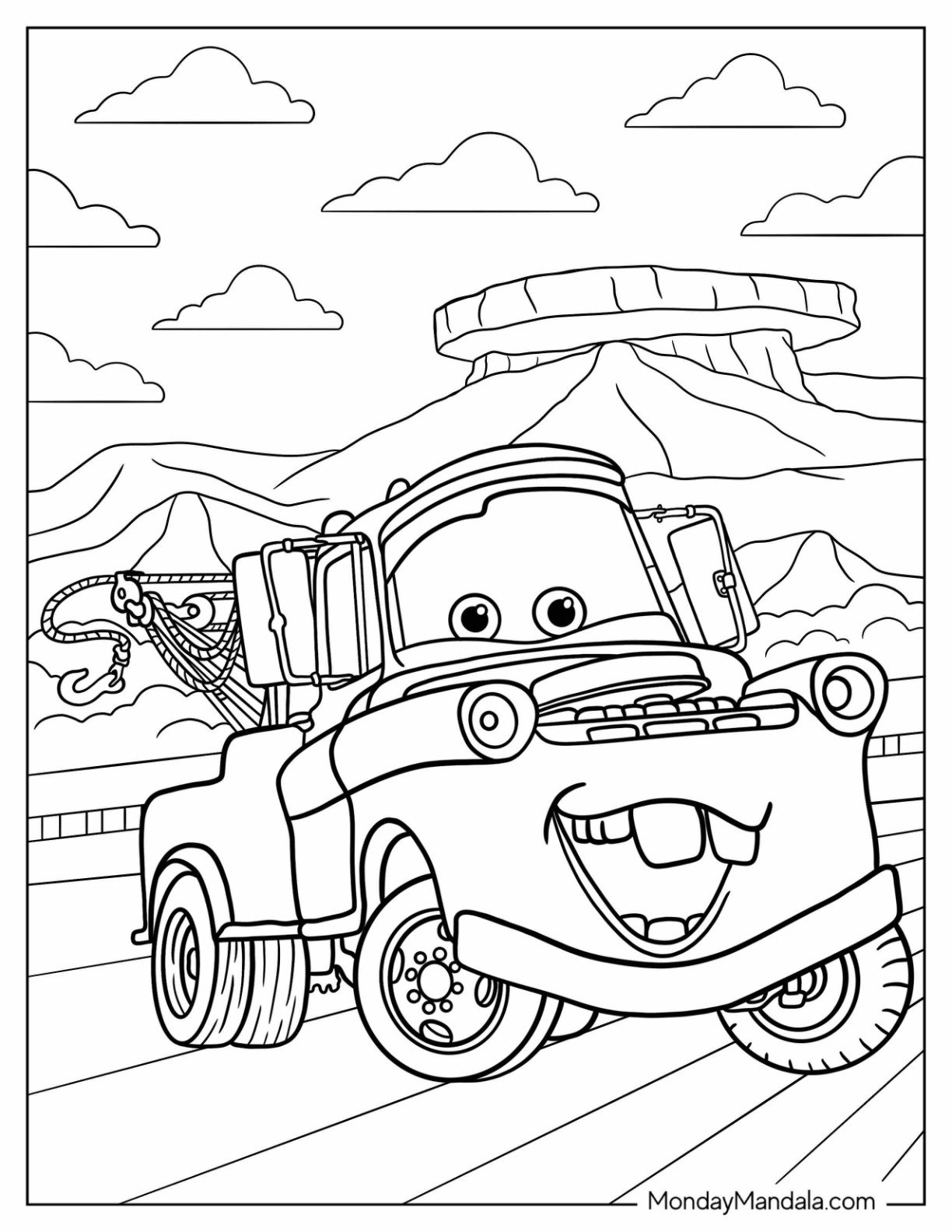 24 Disney Cars Coloring Pages Free PDF Printables 