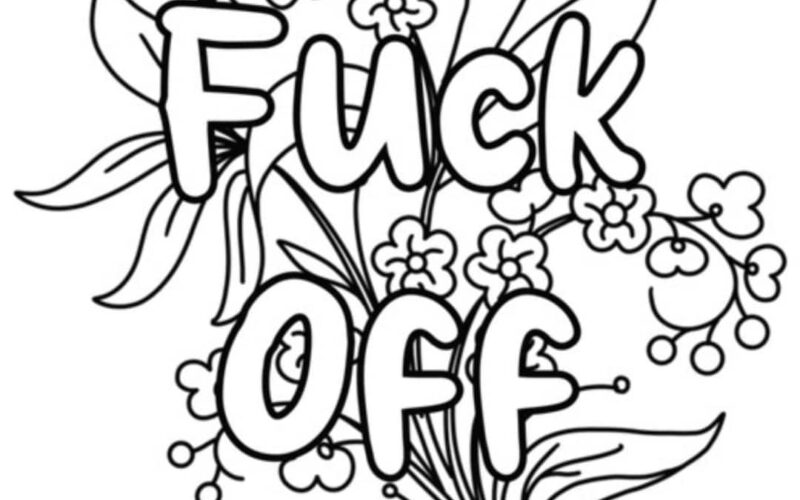 24 Funny Swear Word Coloring Pages For Adults digital Download Etsy