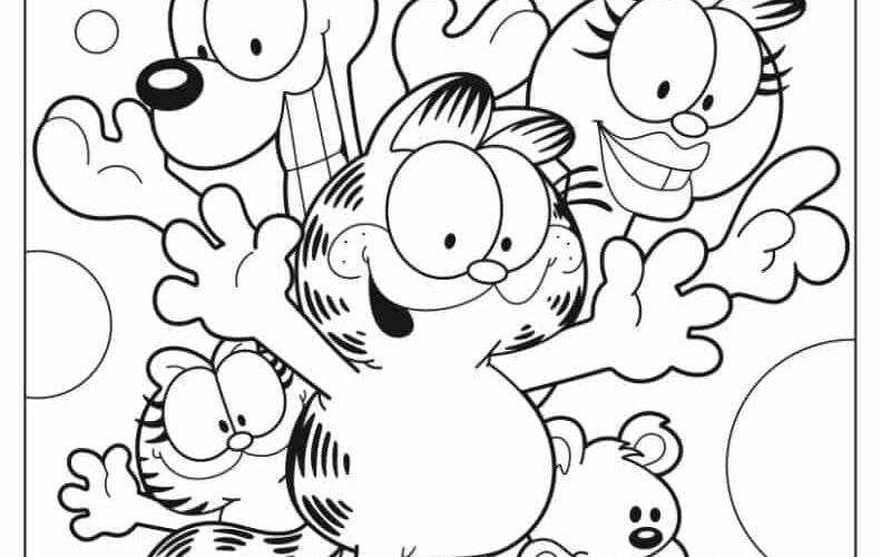 24 Garfield Coloring Pages Free PDF Printables