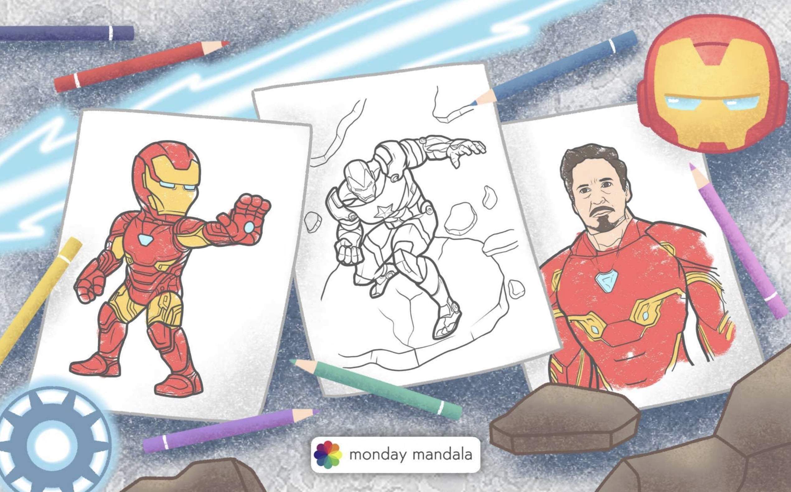 iron man coloring page